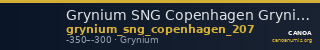 Grynium SNG Copenhagen Grynium 207 — CANOA