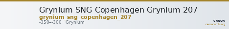 Grynium SNG Copenhagen Grynium 207 — CANOA