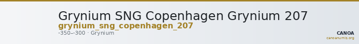 Grynium SNG Copenhagen Grynium 207 — CANOA