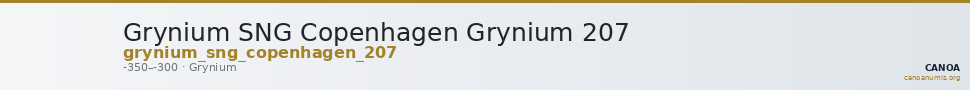 Grynium SNG Copenhagen Grynium 207 — CANOA