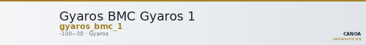 Gyaros BMC Gyaros 1 — CANOA