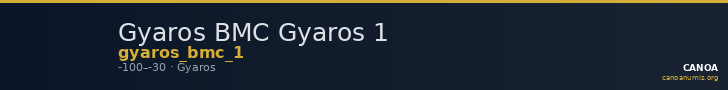 Gyaros BMC Gyaros 1 — CANOA