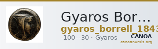 Gyaros Borrell 1843 p. 176, 2 — CANOA