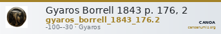 Gyaros Borrell 1843 p. 176, 2 — CANOA