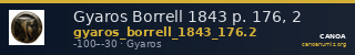 Gyaros Borrell 1843 p. 176, 2 — CANOA