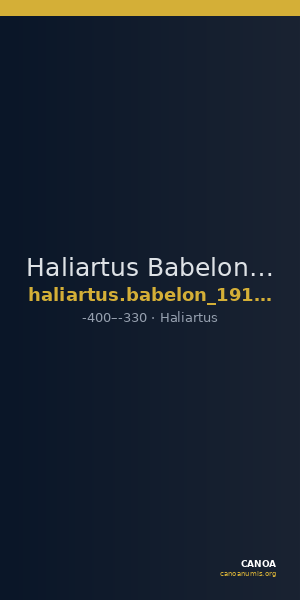 Haliartus Babelon 1914 298-299 — CANOA