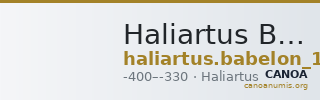 Haliartus Babelon 1914 298-299 — CANOA