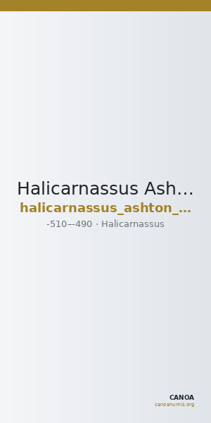 Halicarnassus Ashton and Konuk 2019 p. 279 D — CANOA