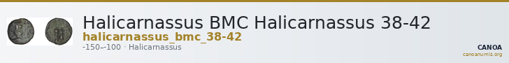 Halicarnassus BMC Halicarnassus 38-42 — CANOA