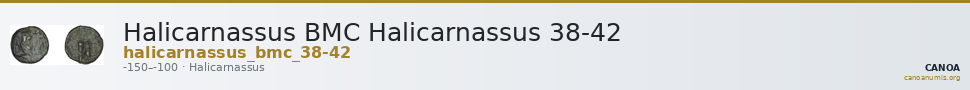Halicarnassus BMC Halicarnassus 38-42 — CANOA