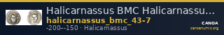 Halicarnassus BMC Halicarnassus 43-47 — CANOA