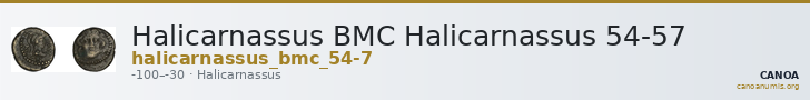 Halicarnassus BMC Halicarnassus 54-57 — CANOA