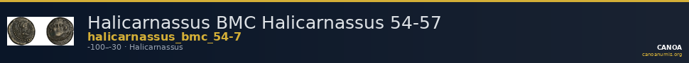 Halicarnassus BMC Halicarnassus 54-57 — CANOA