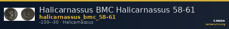 Halicarnassus BMC Halicarnassus 58-61 — CANOA