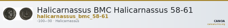 Halicarnassus BMC Halicarnassus 58-61 — CANOA