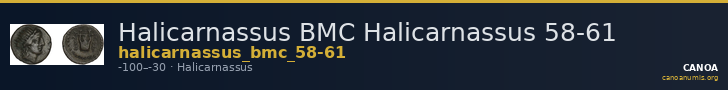Halicarnassus BMC Halicarnassus 58-61 — CANOA