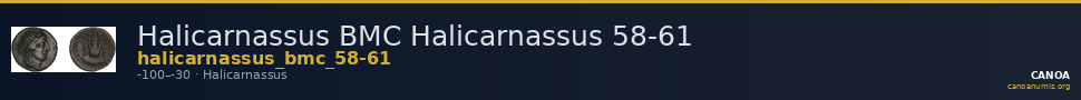 Halicarnassus BMC Halicarnassus 58-61 — CANOA