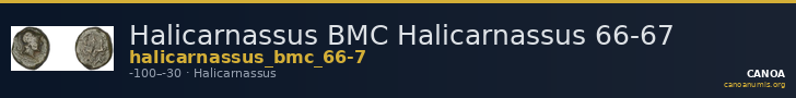 Halicarnassus BMC Halicarnassus 66-67 — CANOA