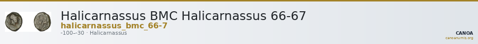 Halicarnassus BMC Halicarnassus 66-67 — CANOA
