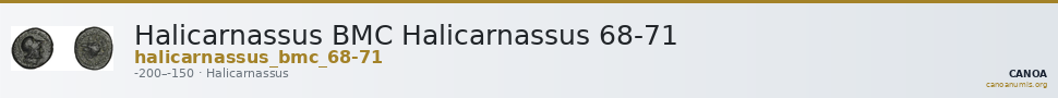 Halicarnassus BMC Halicarnassus 68-71 — CANOA
