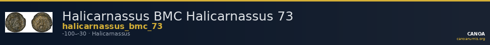 Halicarnassus BMC Halicarnassus 73 — CANOA