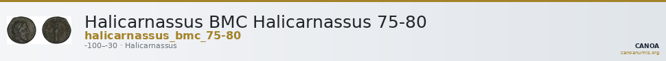 Halicarnassus BMC Halicarnassus 75-80 — CANOA