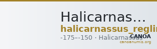 Halicarnassus Regling 1928 p. 104, 11 — CANOA