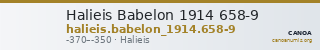 Halieis Babelon 1914 658-9 — CANOA