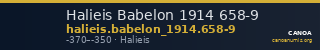 Halieis Babelon 1914 658-9 — CANOA