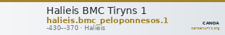Halieis BMC Tiryns 1 — CANOA