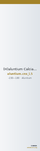 (H)aluntium Calciati 1983 5 — CANOA
