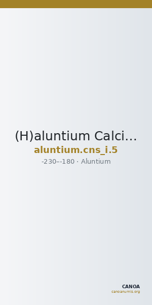 (H)aluntium Calciati 1983 5 — CANOA