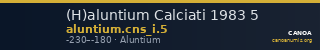 (H)aluntium Calciati 1983 5 — CANOA