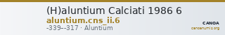 (H)aluntium Calciati 1986 6 — CANOA