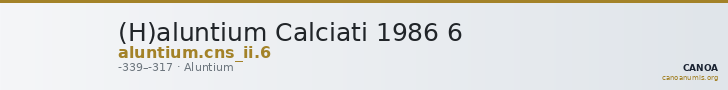 (H)aluntium Calciati 1986 6 — CANOA