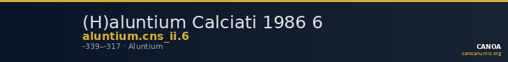 (H)aluntium Calciati 1986 6 — CANOA