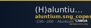 (H)aluntium SNG Copenhagen Aluntium 147 — CANOA