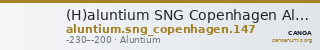 (H)aluntium SNG Copenhagen Aluntium 147 — CANOA