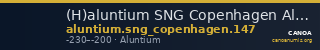 (H)aluntium SNG Copenhagen Aluntium 147 — CANOA