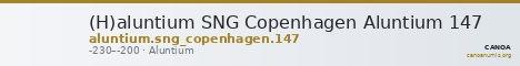 (H)aluntium SNG Copenhagen Aluntium 147 — CANOA