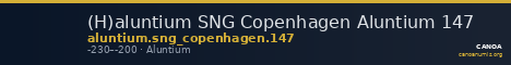 (H)aluntium SNG Copenhagen Aluntium 147 — CANOA