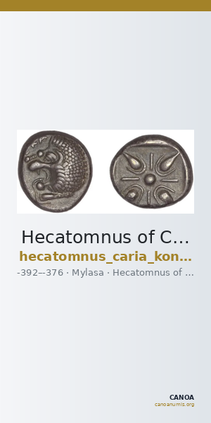 Hecatomnus of Caria Mylasa Konuk 1998 A1 — CANOA