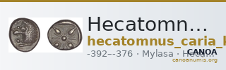 Hecatomnus of Caria Mylasa Konuk 1998 A1 — CANOA