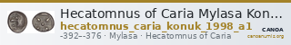 Hecatomnus of Caria Mylasa Konuk 1998 A1 — CANOA