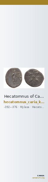Hecatomnus of Caria Mylasa Konuk 1998 A2 — CANOA