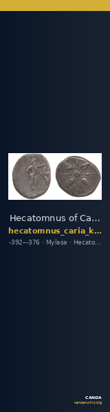 Hecatomnus of Caria Mylasa Konuk 1998 A2 — CANOA