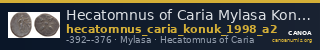 Hecatomnus of Caria Mylasa Konuk 1998 A2 — CANOA