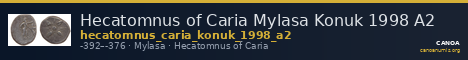 Hecatomnus of Caria Mylasa Konuk 1998 A2 — CANOA