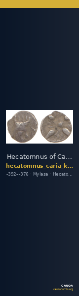 Hecatomnus of Caria Mylasa Konuk 1998 A3 — CANOA