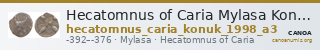 Hecatomnus of Caria Mylasa Konuk 1998 A3 — CANOA